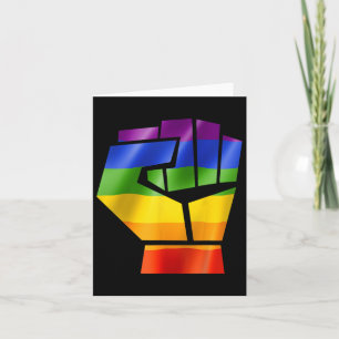 Lgbt Resist Pride Lesbian Gay Biual Transgender Card