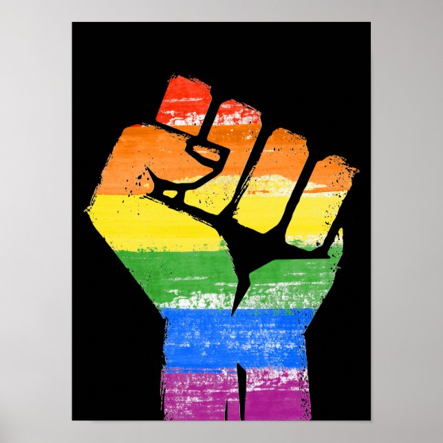 LGBT Resistance Fist Poster (Front)