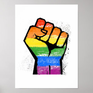 LGBT Resistance Fist Poster