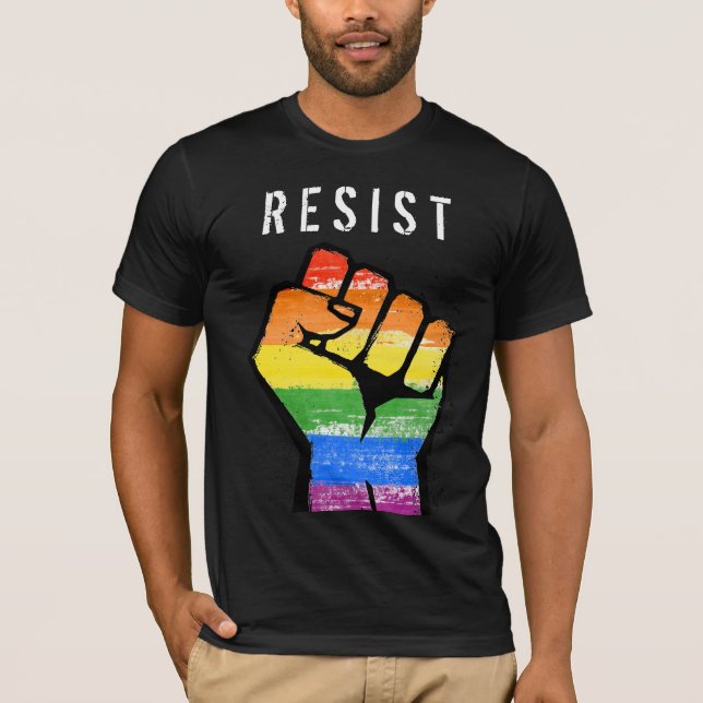 LGBT Resistance Fist T-Shirt (Front)