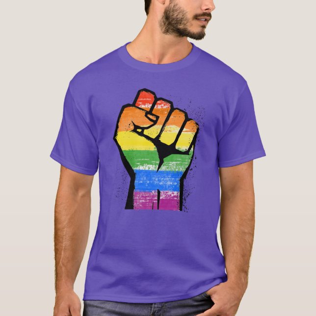 LGBT Resistance Fist T-Shirt (Front)