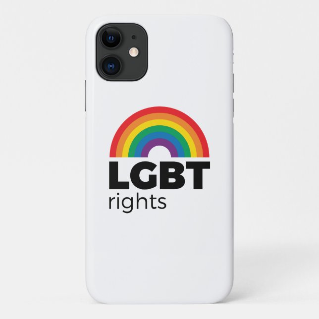 LGBT Rights Rainbow Case-Mate iPhone Case (Back)