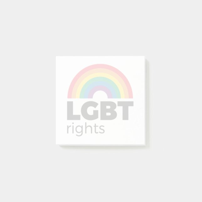 LGBT Rights Rainbow Post-it Notes (Front)