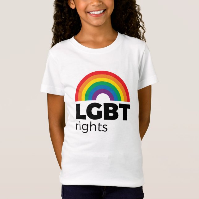 LGBT Rights Rainbow T-Shirt (Front)
