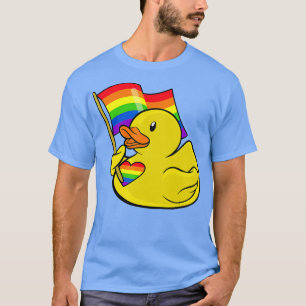 LGBT Rubber Duck Rainbow Flag Pride Month T-Shirt