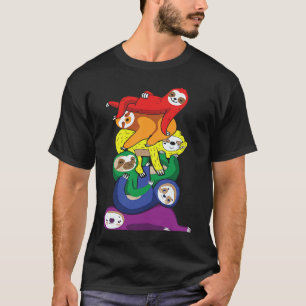 LGBT Sloth Rainbow Apparel Apparel T-Shirt