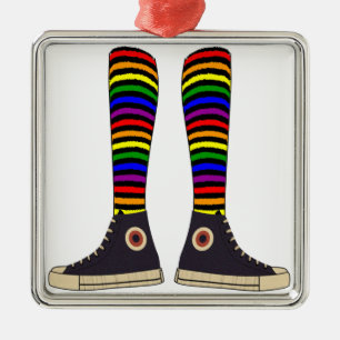 LGBT Socks Metal Tree Decoration