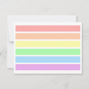 LGBT Soft Light Pastel Gay Pride Rainbow Postcard