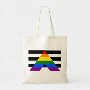 LGBT straight ally flag Budget Tote Bag