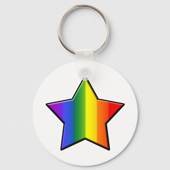 LGBT Super Star Key Ring (Front)