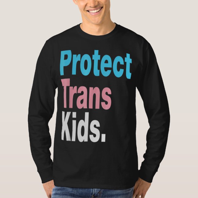 Lgbt Support Protect Trans Kid Lgbt Pride 3 T-Shirt (Front)