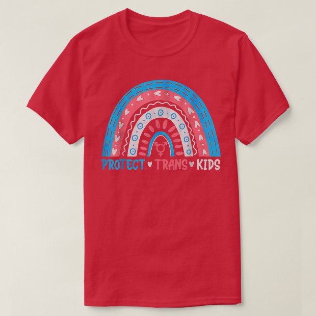 LGBT Support Protect Trans Kid LGBT Pride  T-Shirt (Design Front)