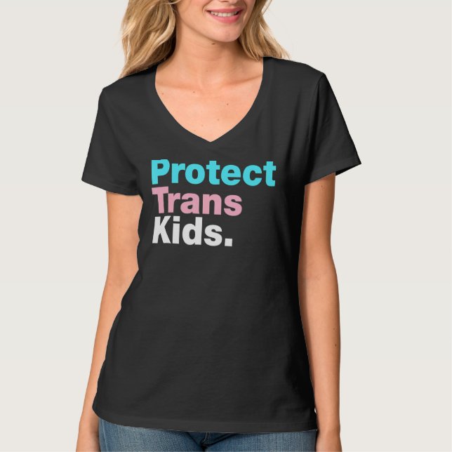 Lgbt Support Protect Trans Kid Lgbt Pride T-Shirt (Front)