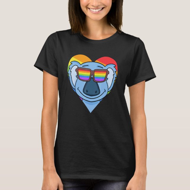 Lgbt Supporter Koala Bear Rainbow Gay Pride Lgbt H T-Shirt (Front)