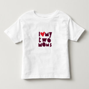 LGBT supportive shirt for child with two moms