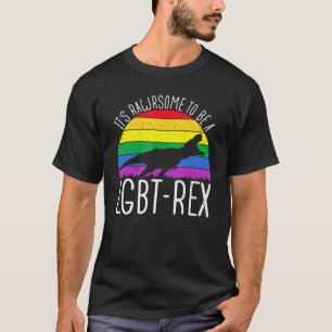 Lgbt - T-Rex Gay Pride Lesbian Dinosaur Sunset  1 T-Shirt