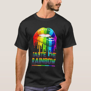 LGBT Taste Rainbow Lips s Lesbian Human Gay Pride T-Shirt