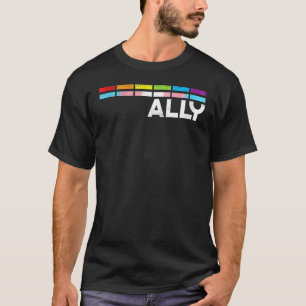 Lgbt Transgender Ally Transsexual Trans Pride Flag T-Shirt