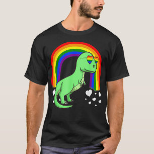 LGBT TRex Dinosaur Gay Pride Rainbow LGBTQ Cute Gi T-Shirt