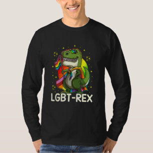 Lgbt Trex Gay Pride Lesbian Dinosaur T-Shirt