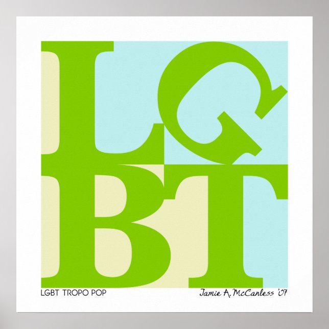 LGBT Tropo Pop Poster (Front)