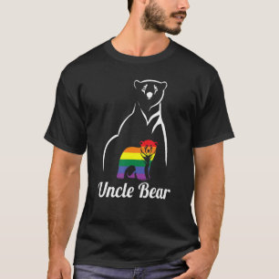 Lgbt Uncle Bear Gay Pride Lesbian Rainbow Lgbtq T-Shirt