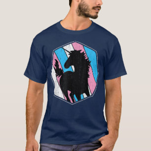 LGBT Unicorn Trans Pride Transseual Flag Queer Tra T-Shirt