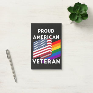 Lgbt Veterans - American Flag Post-it Notes