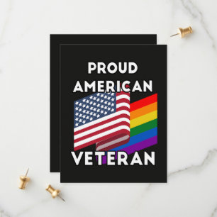 Lgbt Veterans - American Flag  Save The Date