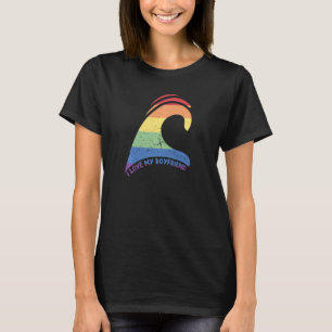 Lgbt We Re In Love  #1 Half Heart For Gay Couples  T-Shirt
