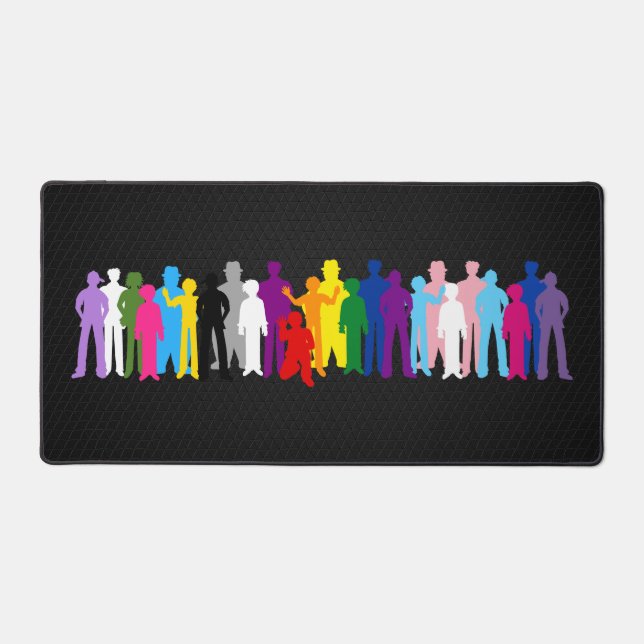 LGBT We The People design Desk Mat (Front)