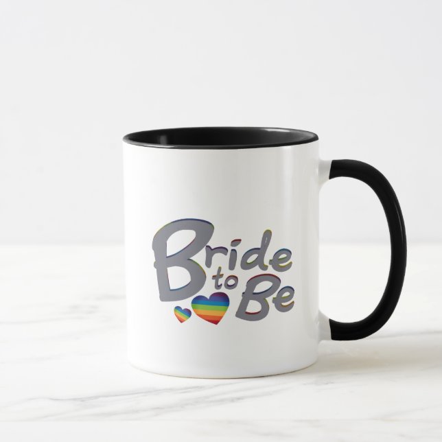 LGBT Wedding Bride to Be Lesbian Bride Mug (Right)