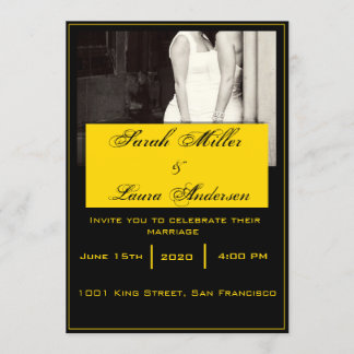 LGBT Wedding Invitation