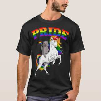 LGBT Wombat Unicorn Gay Pride Rainbow LGBTQ Cute G T-Shirt