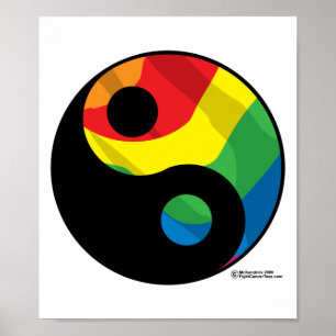LGBT Ying Yang Poster