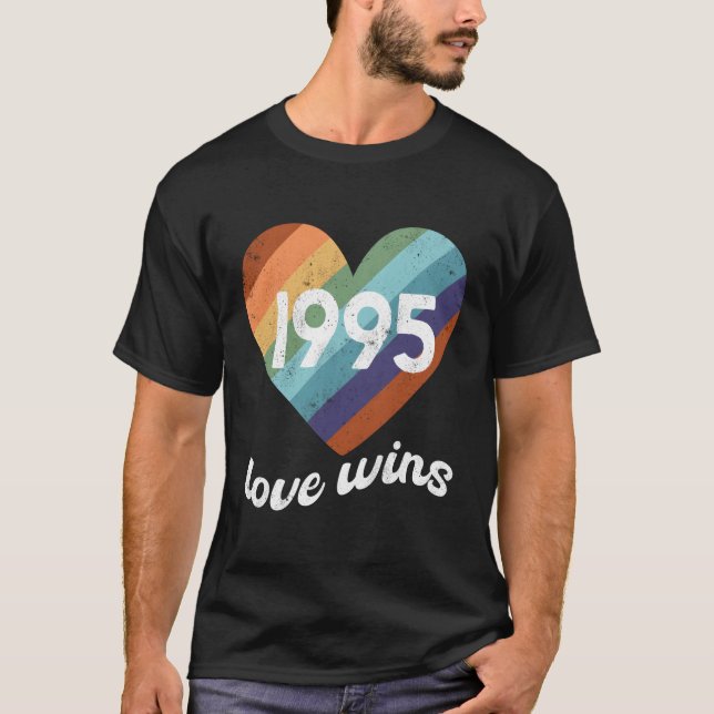 Lgbti Support 1995 Love Wins T-Shirt (Front)