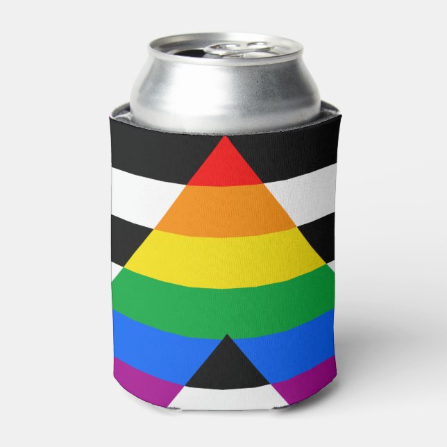 LGBTQ+ Ally Flag Can Cooler (Can Front)