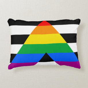 LGBTQ+ Ally Flag Decorative Cushion
