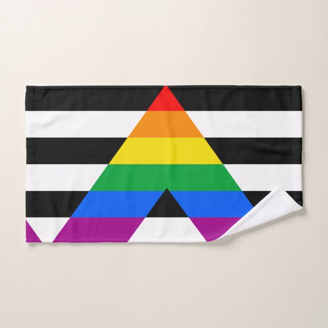 LGBTQ+ Ally Flag Hand Towel (Hand Towel)