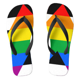 LGBTQ+ Ally Flag Jandals