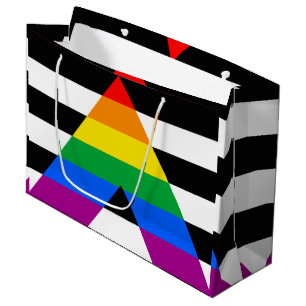 LGBTQ+ Ally Flag Large Gift Bag