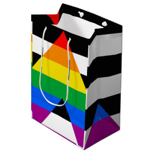 LGBTQ+ Ally Flag Medium Gift Bag
