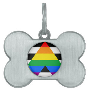 LGBTQ+ Ally Flag Pet ID Tag