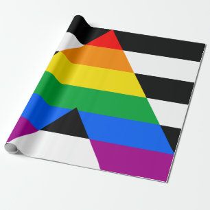 LGBTQ+ Ally Flag Wrapping Paper