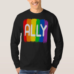Lgbtq Ally For Gay Pride Men Women Children 1 T-Shirt