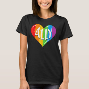 Lgbtq Ally For Gay Pride Men Women Children T-Shirt