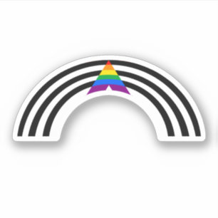 LGBTQ ALLY RAINBOW STICKER