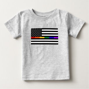 LGBTQ American Flag Baby T-Shirt
