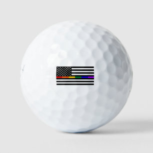 LGBTQ American Flag Golf Balls