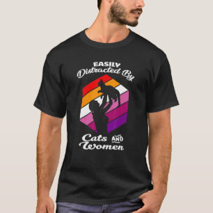 LGBTQ Animal Lesbian Cat Homosexual Girl Rainbow T-Shirt